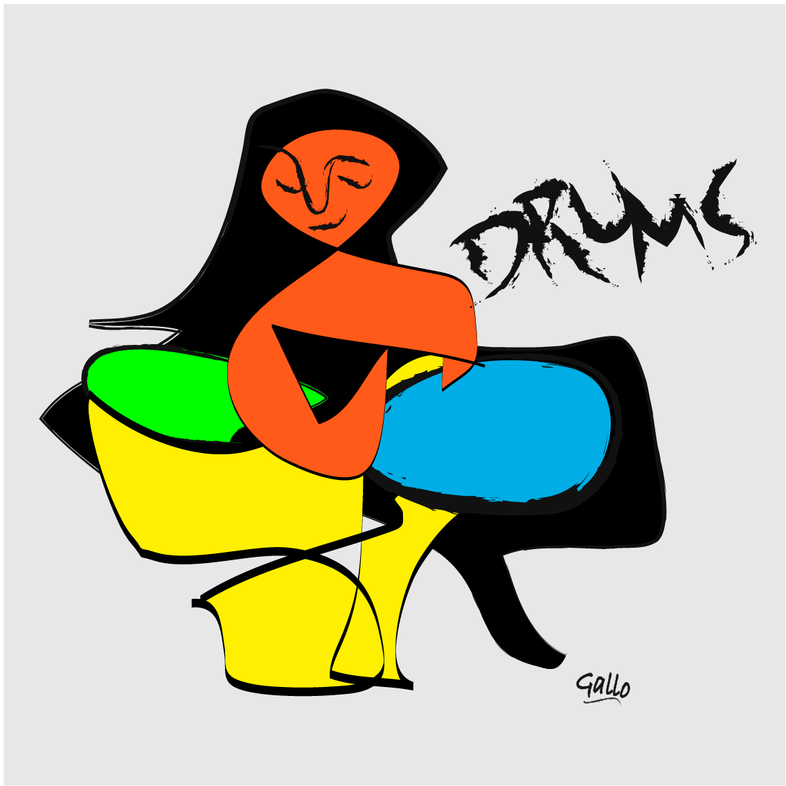 Niña tras tambor
Bum-bum de la percusión
Lazo, comunión


Girl behind the drum
Boom-boom of the percussion
Bond, communion
